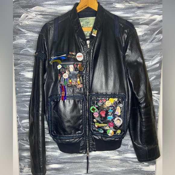 Men’s RARE JEANFRANCO FERRE leather jacket - Picture 1 of 9